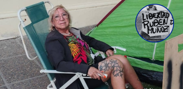 Río Negro: Habló la mujer encadenada en la casa de Gobierno «Vi a Rubén muy agotado»