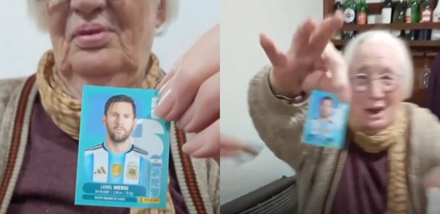 Ahora nos volvimos a ilusionar: Una abuela desató la pasión mundialista de su familia con la figurita de Messi